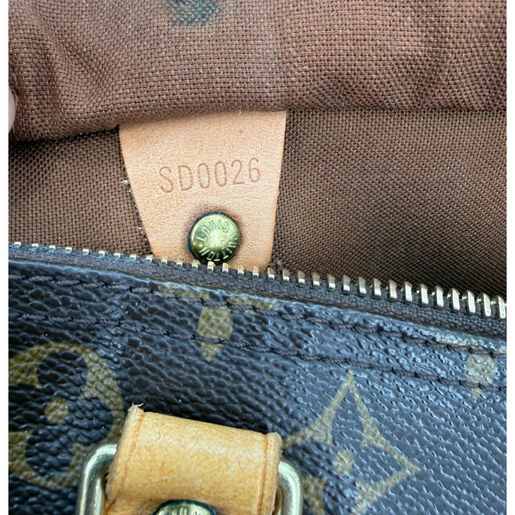Louis Vuitton Monogram Speedy 30 Boston Bag Hand Brown M41526 Made in USA 2006 - Picture 3 of 16